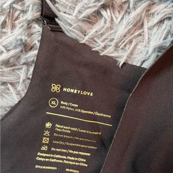 HONEYLOVE Black Silhouette Seamless Underwire Bra, Velvet Support Size XL - Picture 3 of 3